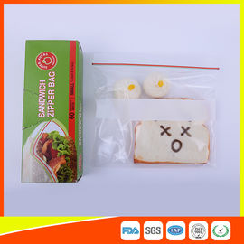 中国 注文の再販可能プラスチック サンドイッチ袋はとのパネル、ジッパー ロックの袋袋を書きます サプライヤー