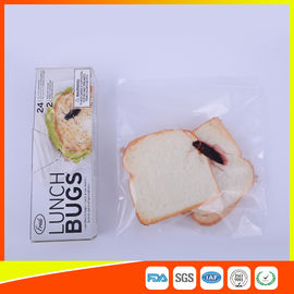 中国 印刷されるジップ ロック式の気密のプラスチック サンドイッチはEcoの透明な友好的な習慣を袋に入れます サプライヤー