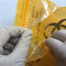 実験室のバイオハザードの標本の輸送は再閉鎖可能な 3/4の層の黄色色を袋に入れます サプライヤー