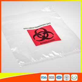 中国 プラスチック明確なバイオハザードはジッパーの上との実験室の医学的用途のためのカンガルー袋を袋に入れます サプライヤー