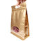 金色の環境friemdlyプラスチック ジッパー袋は防水ジップ ロック式袋を立てます サプライヤー